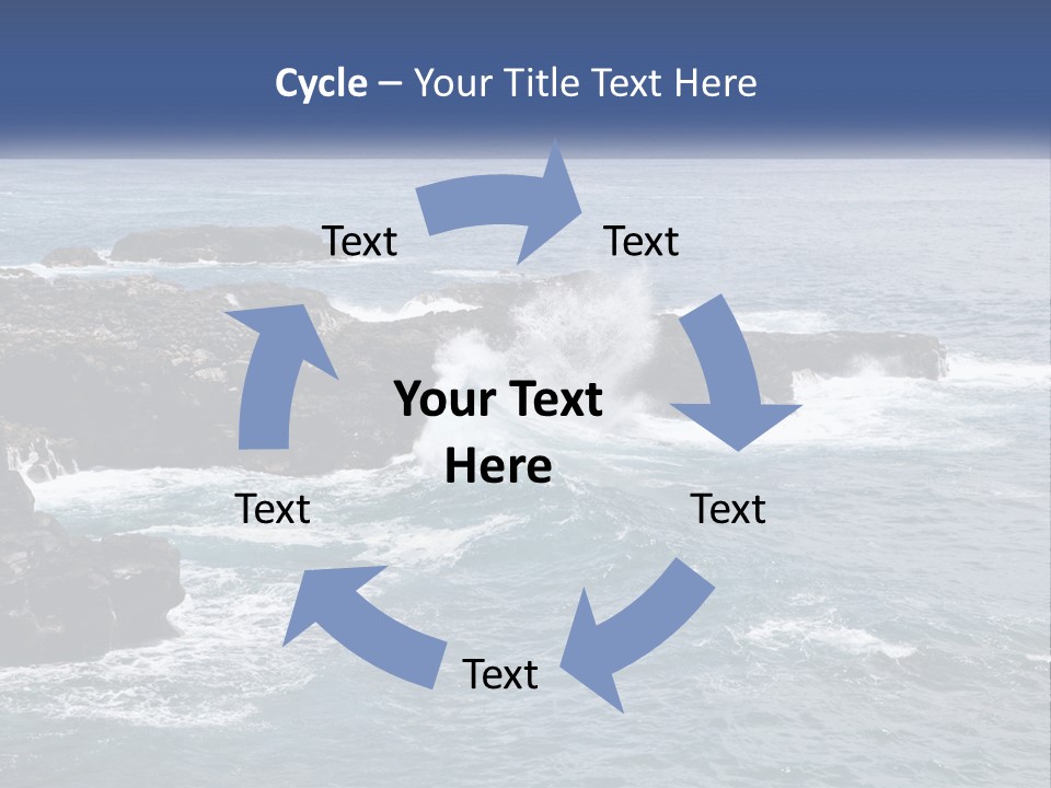 Water Retired Ocean PowerPoint Template