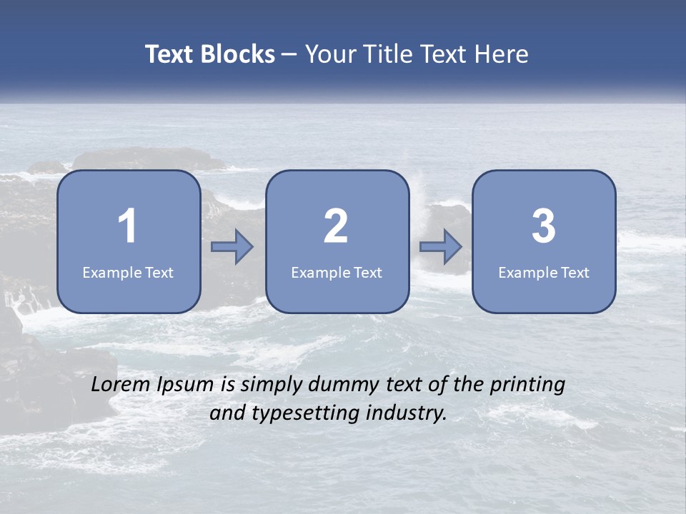 Water Retired Ocean PowerPoint Template