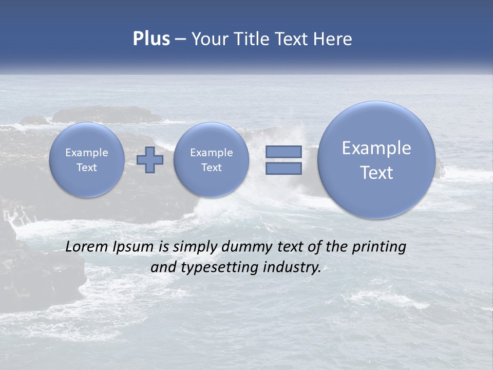 Water Retired Ocean PowerPoint Template
