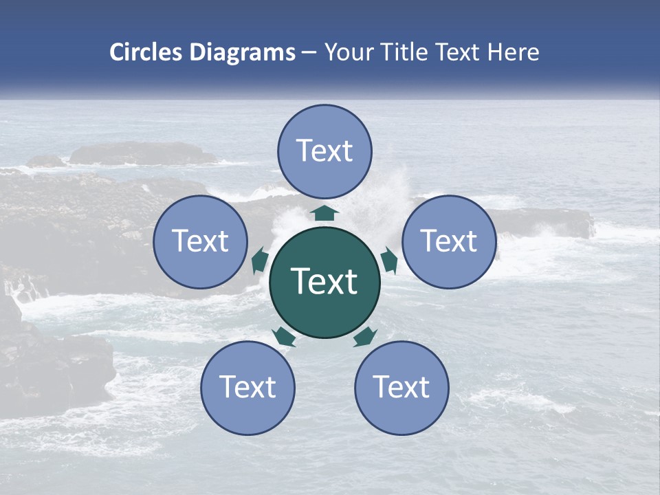 Water Retired Ocean PowerPoint Template