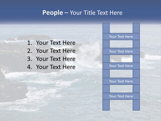 Water Retired Ocean PowerPoint Template