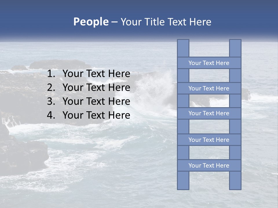 Water Retired Ocean PowerPoint Template