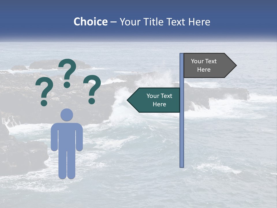 Water Retired Ocean PowerPoint Template