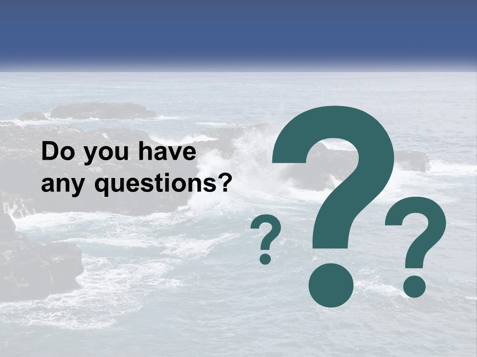 Water Retired Ocean PowerPoint Template