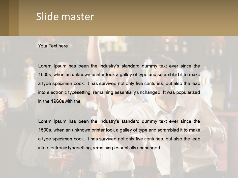 Sad Sunrise Standing PowerPoint Template