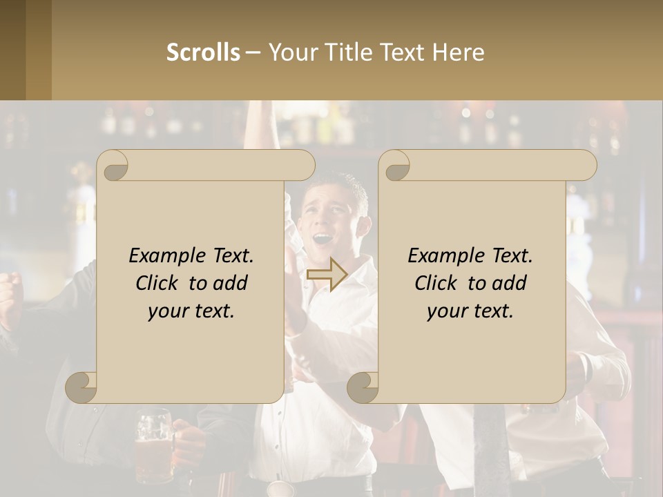 Sad Sunrise Standing PowerPoint Template