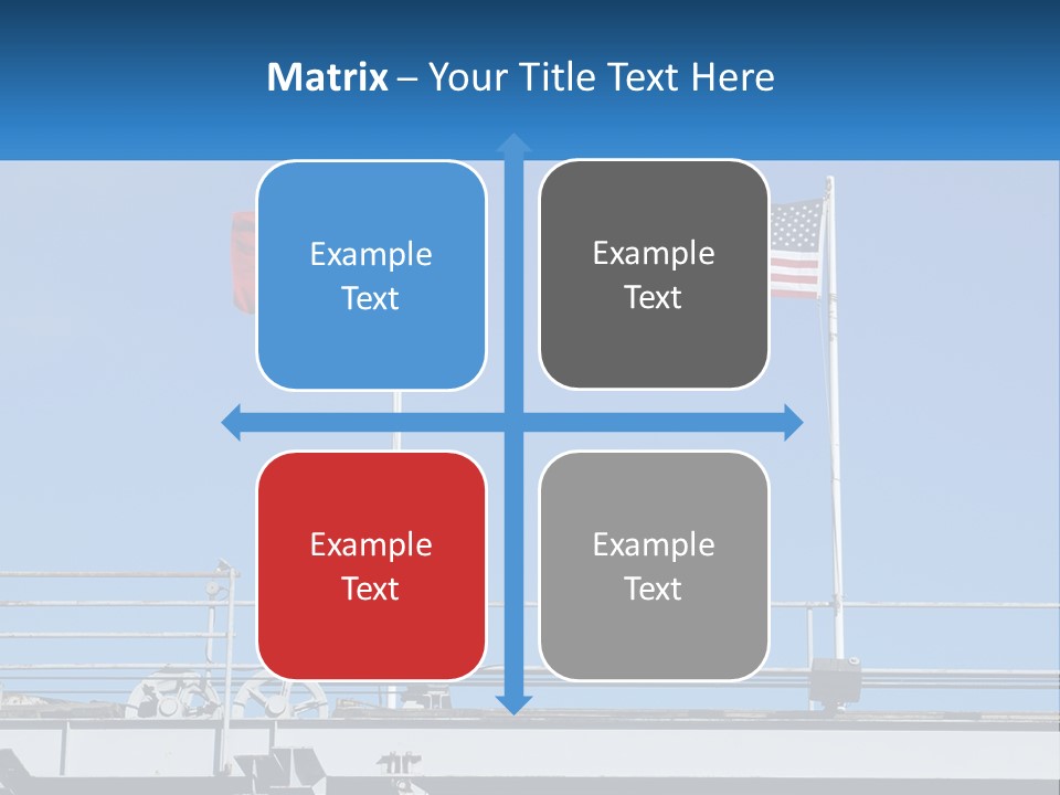 Portrait Caucasian Ocean PowerPoint Template