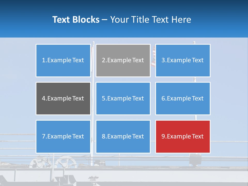 Portrait Caucasian Ocean PowerPoint Template