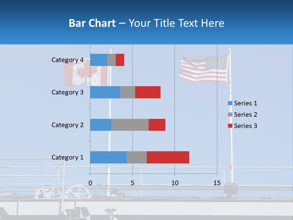 Portrait Caucasian Ocean PowerPoint Template
