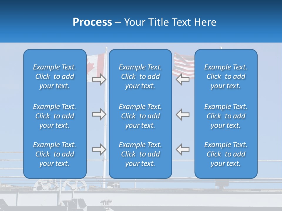 Portrait Caucasian Ocean PowerPoint Template