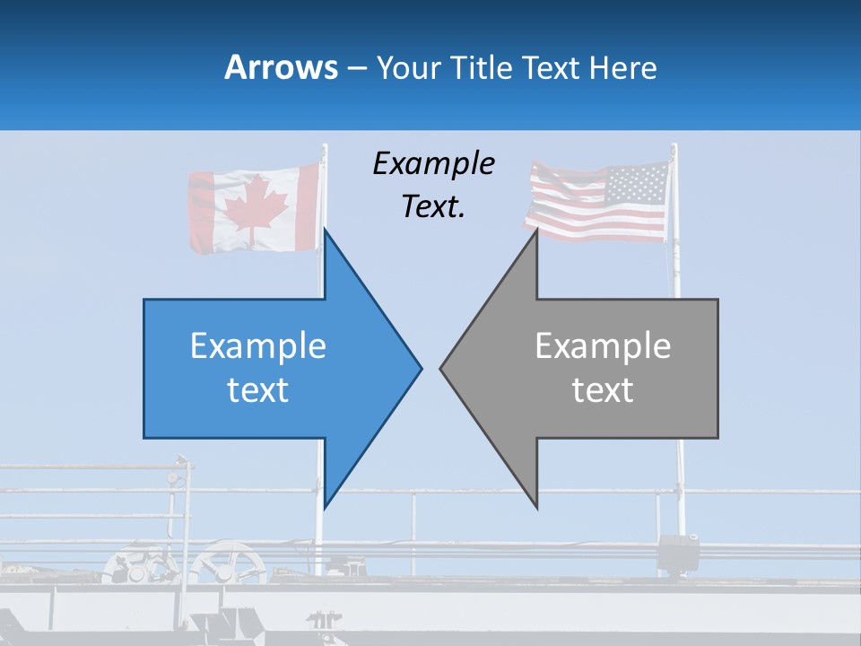 Portrait Caucasian Ocean PowerPoint Template