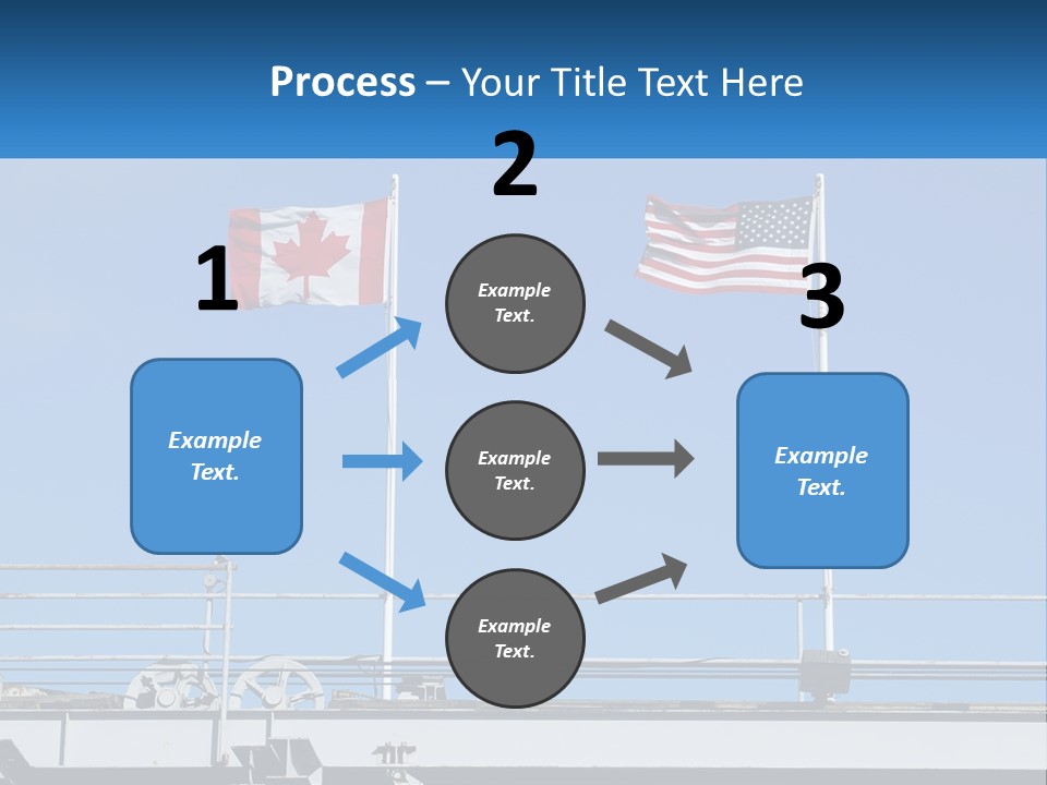 Portrait Caucasian Ocean PowerPoint Template