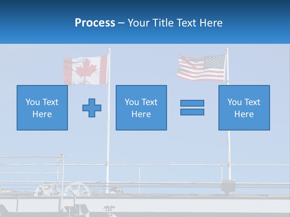 Portrait Caucasian Ocean PowerPoint Template