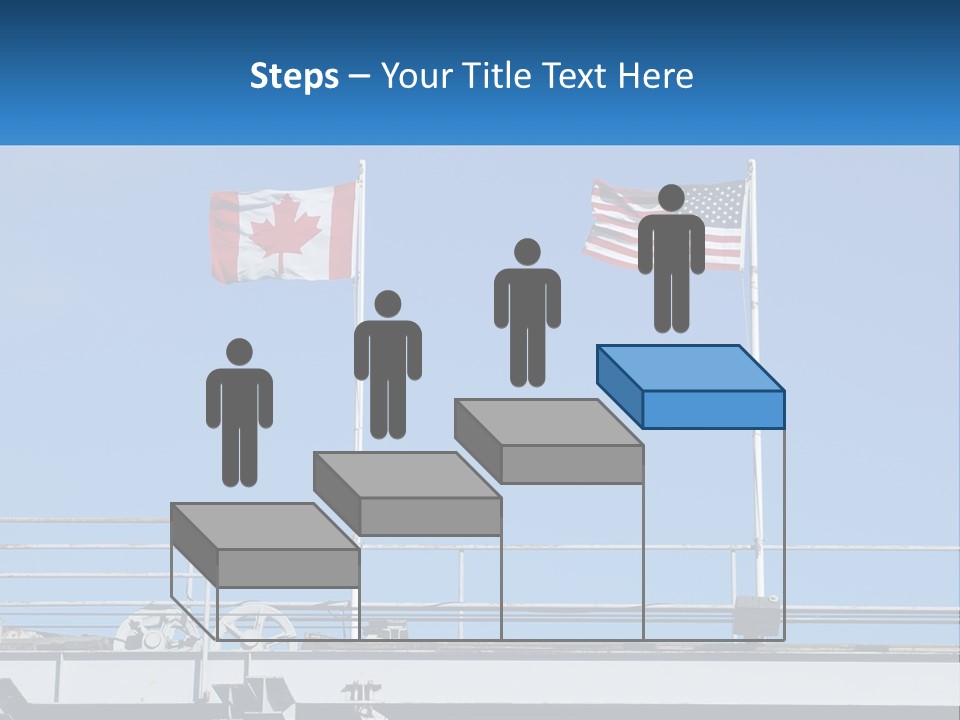 Portrait Caucasian Ocean PowerPoint Template