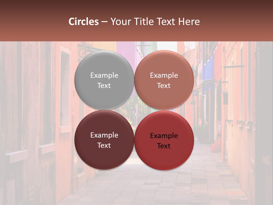 Woman Sunset White PowerPoint Template