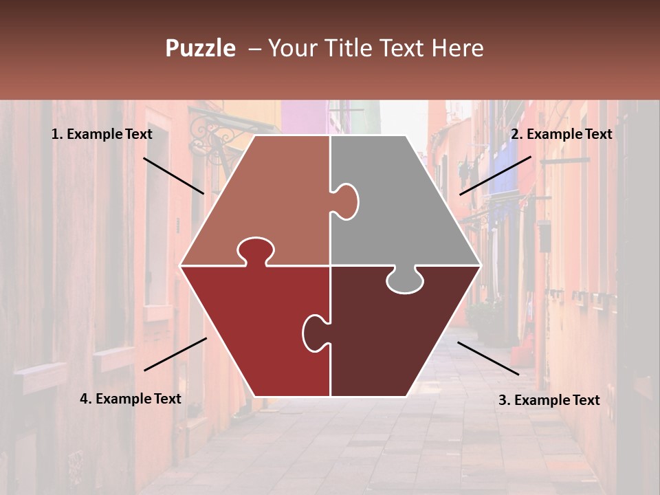 Woman Sunset White PowerPoint Template