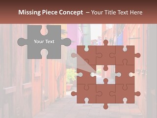 Woman Sunset White PowerPoint Template