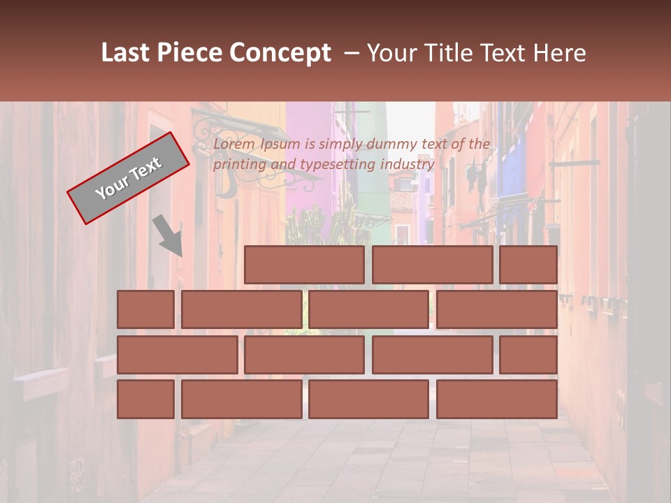 Woman Sunset White PowerPoint Template