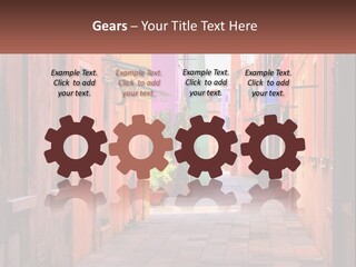 Woman Sunset White PowerPoint Template