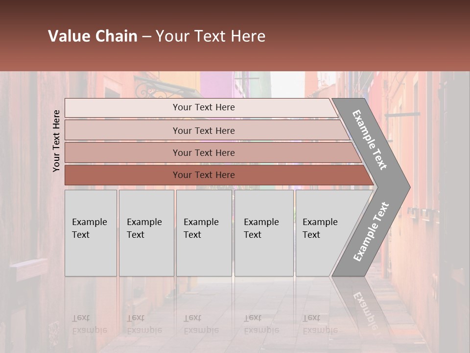 Woman Sunset White PowerPoint Template