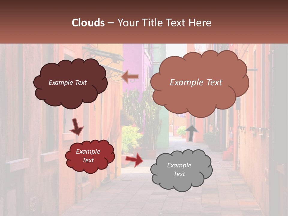 Woman Sunset White PowerPoint Template