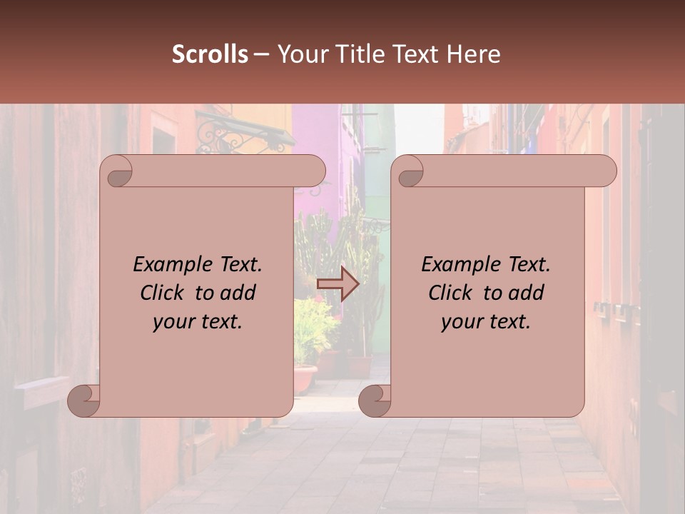 Woman Sunset White PowerPoint Template