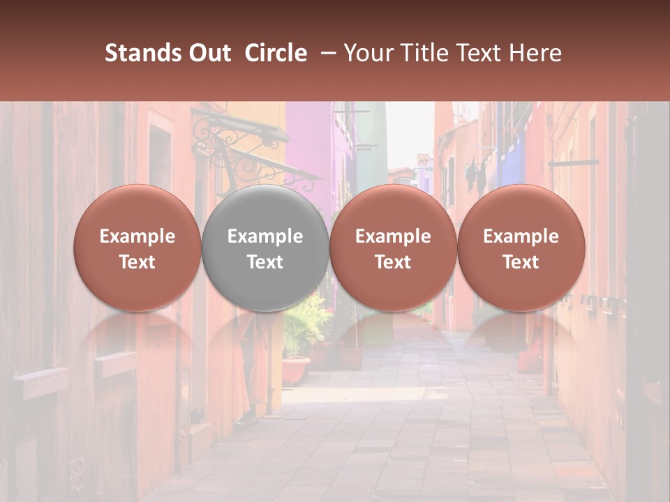 Woman Sunset White PowerPoint Template