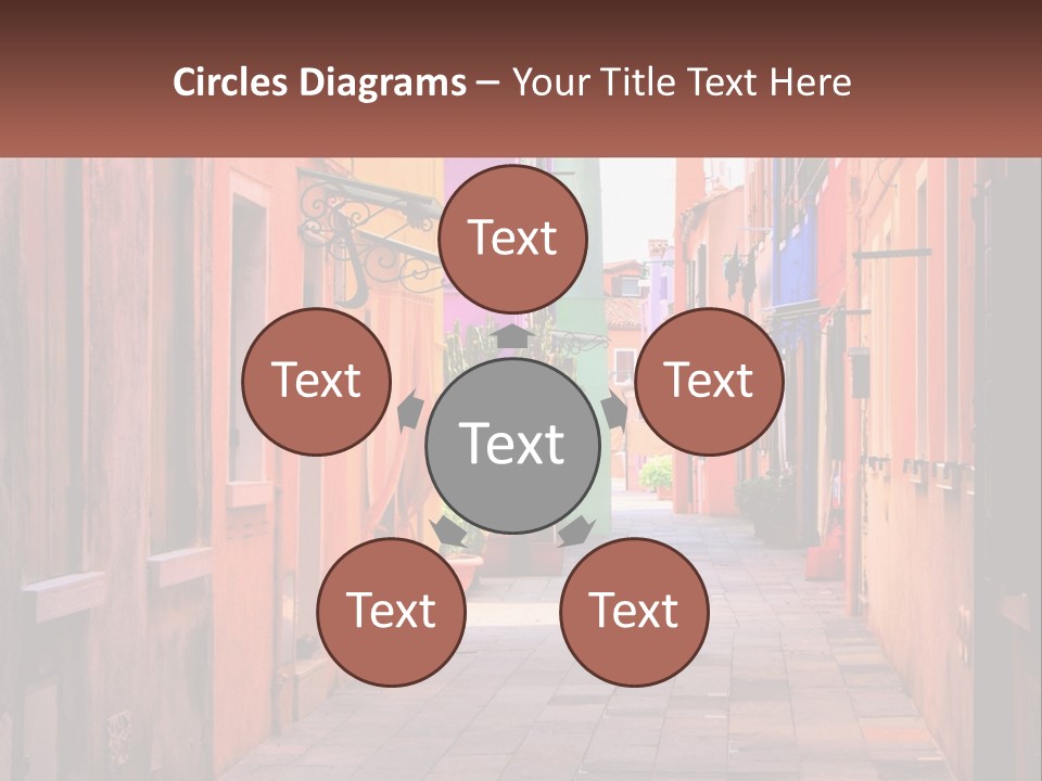 Woman Sunset White PowerPoint Template