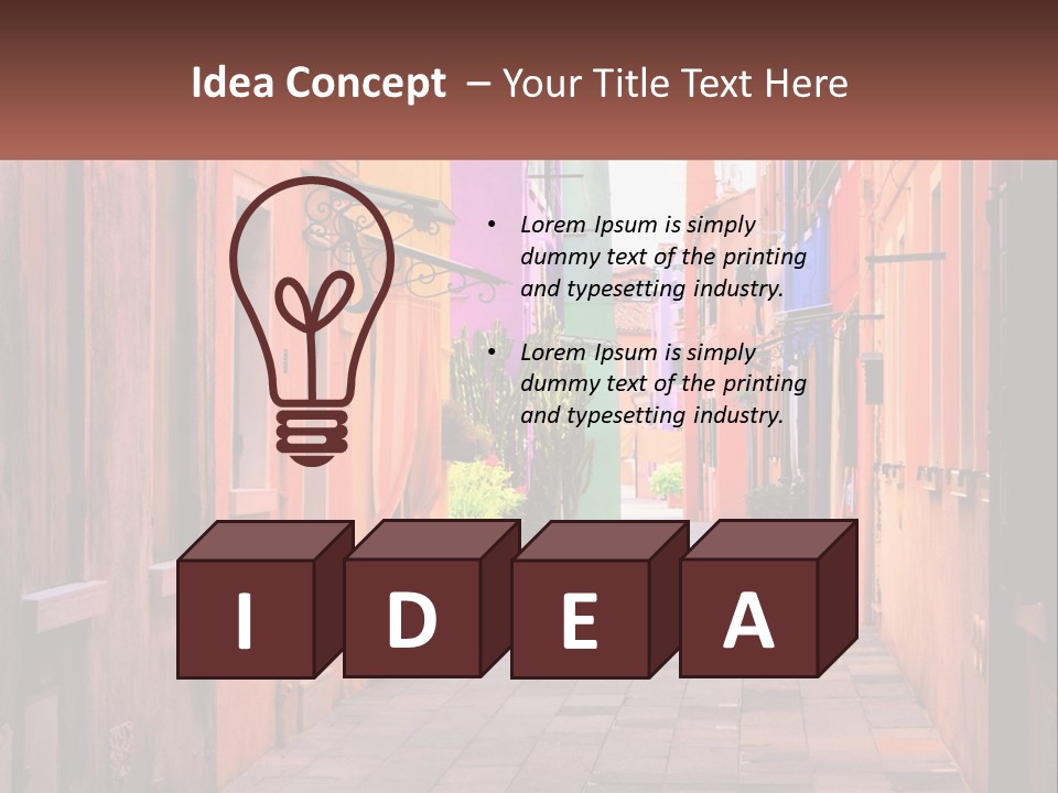 Woman Sunset White PowerPoint Template