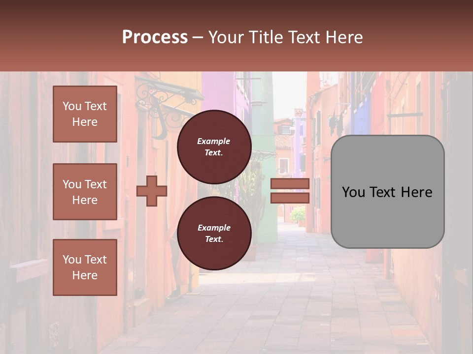 Woman Sunset White PowerPoint Template