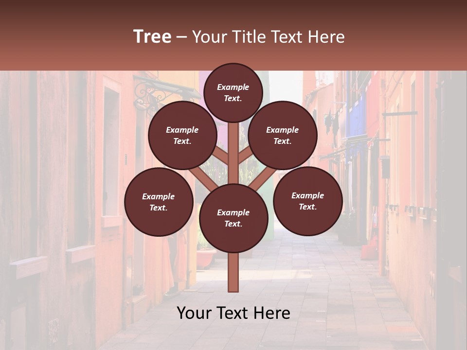 Woman Sunset White PowerPoint Template