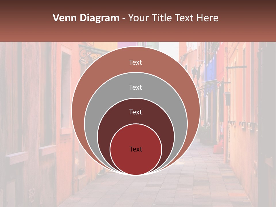 Woman Sunset White PowerPoint Template