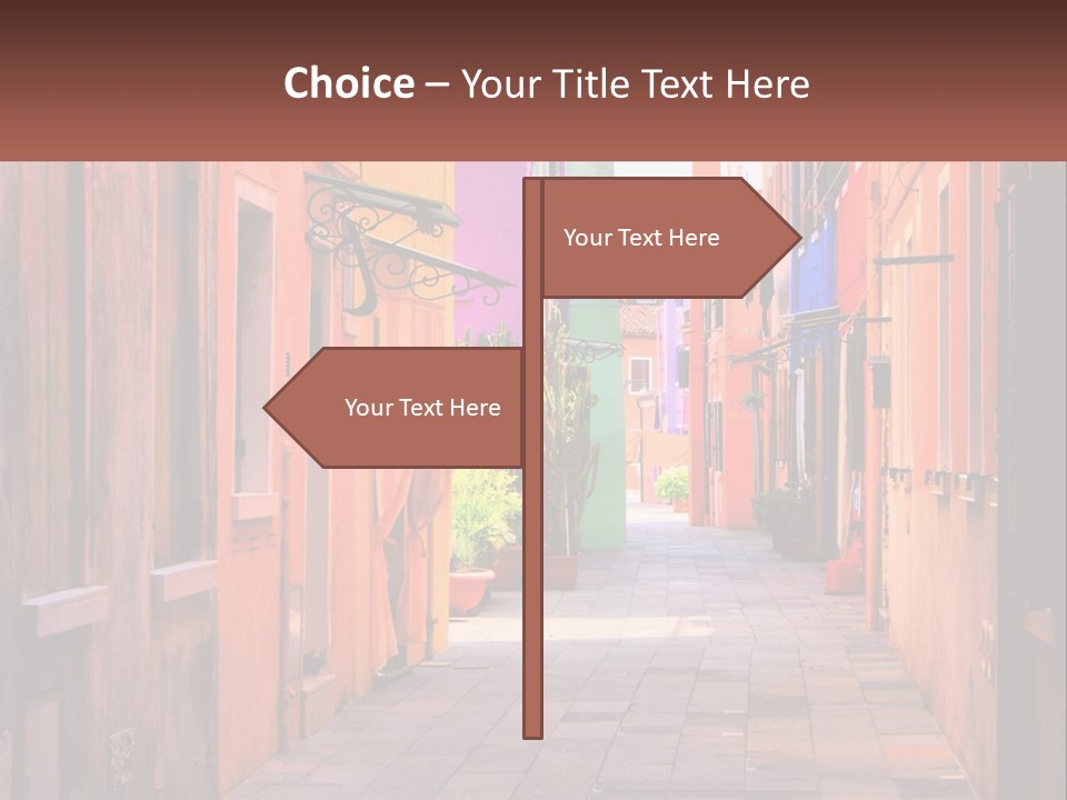 Woman Sunset White PowerPoint Template