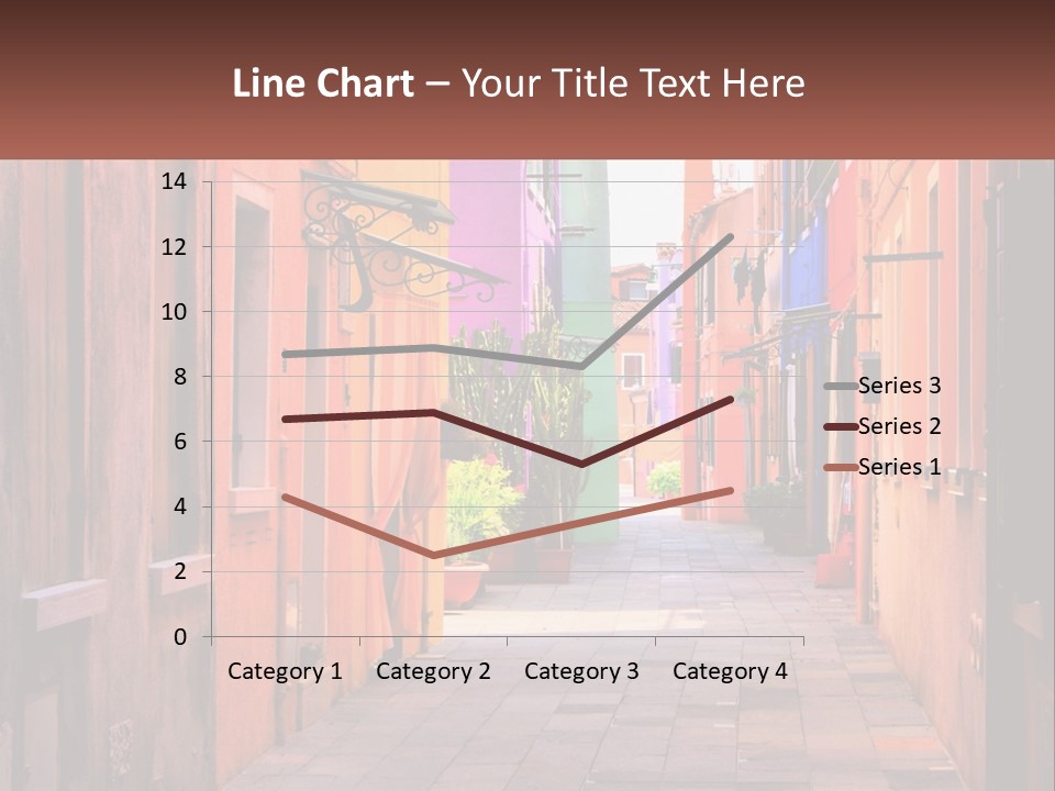 Woman Sunset White PowerPoint Template