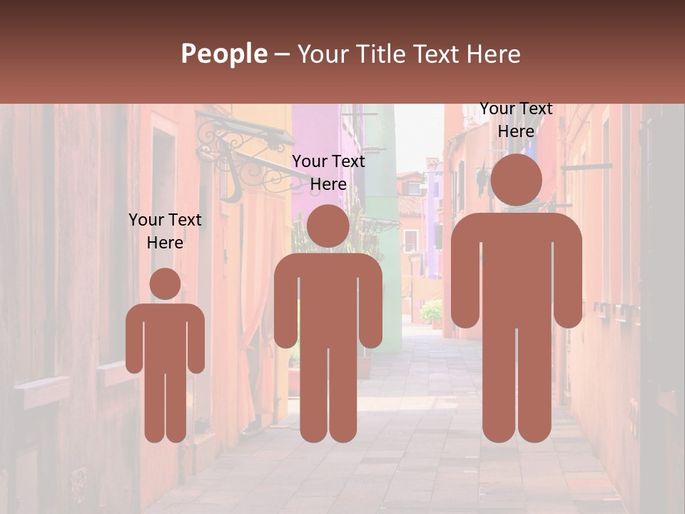 Woman Sunset White PowerPoint Template