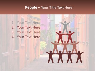 Woman Sunset White PowerPoint Template