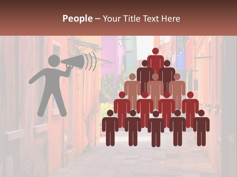 Woman Sunset White PowerPoint Template