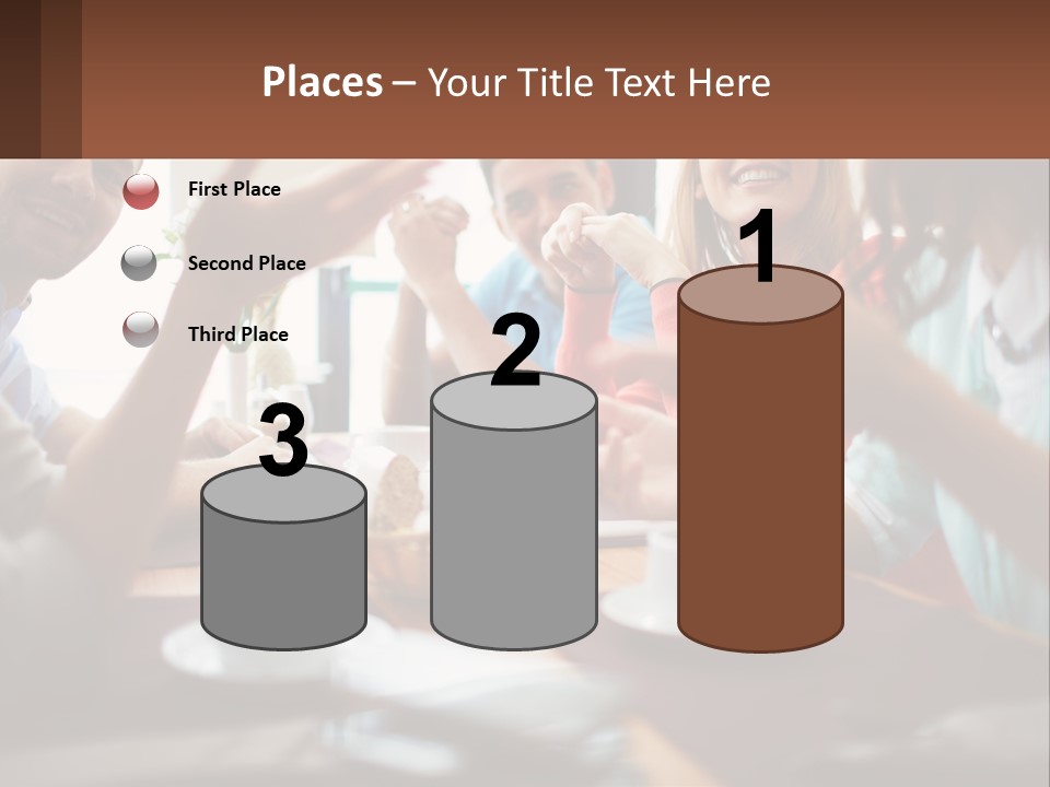 Sunset Woman White PowerPoint Template