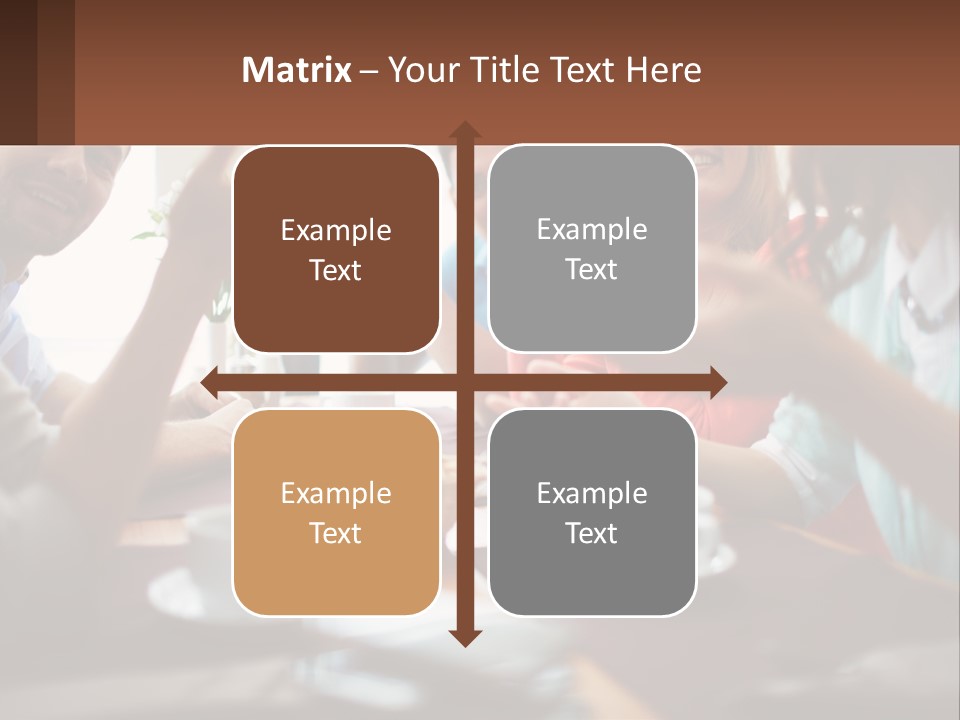 Sunset Woman White PowerPoint Template