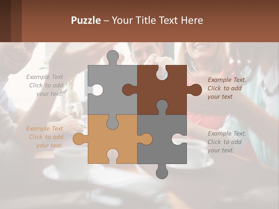 Sunset Woman White PowerPoint Template