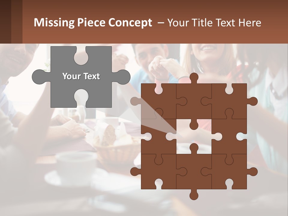 Sunset Woman White PowerPoint Template