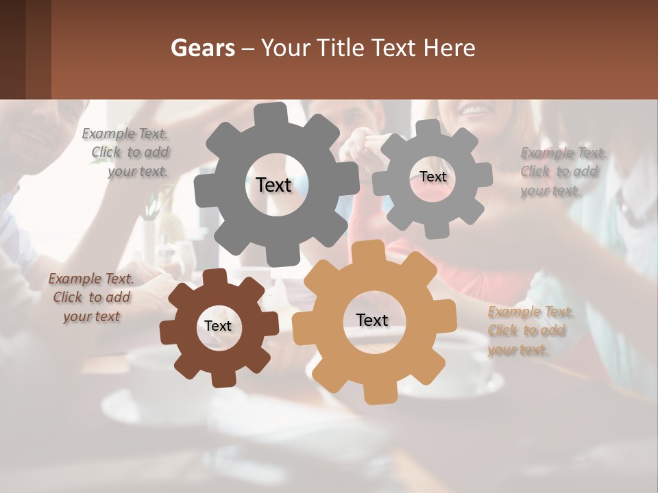 Sunset Woman White PowerPoint Template