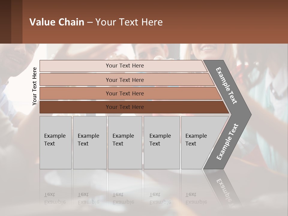Sunset Woman White PowerPoint Template