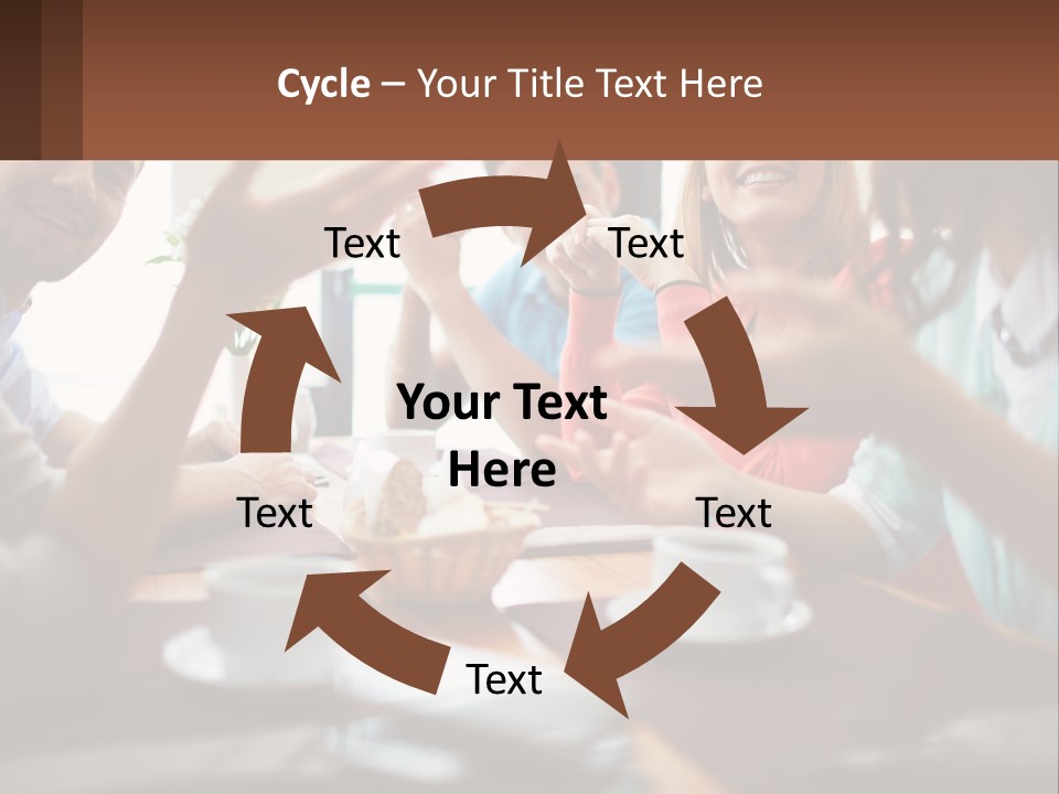 Sunset Woman White PowerPoint Template