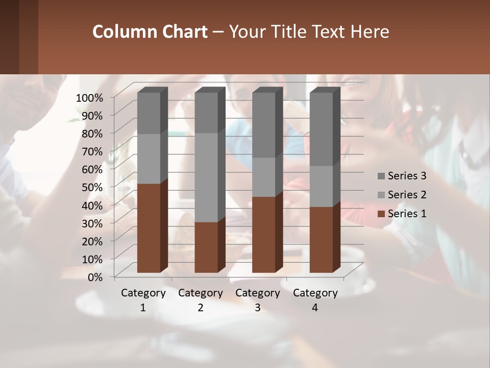 Sunset Woman White PowerPoint Template