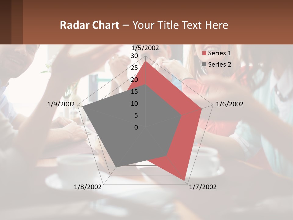 Sunset Woman White PowerPoint Template