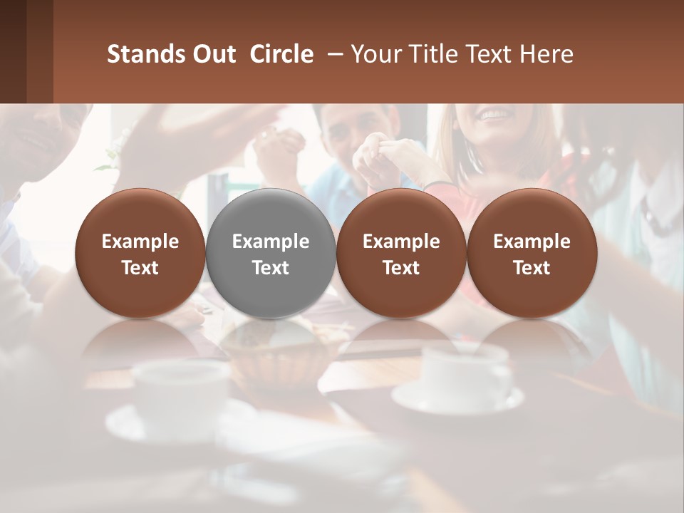 Sunset Woman White PowerPoint Template