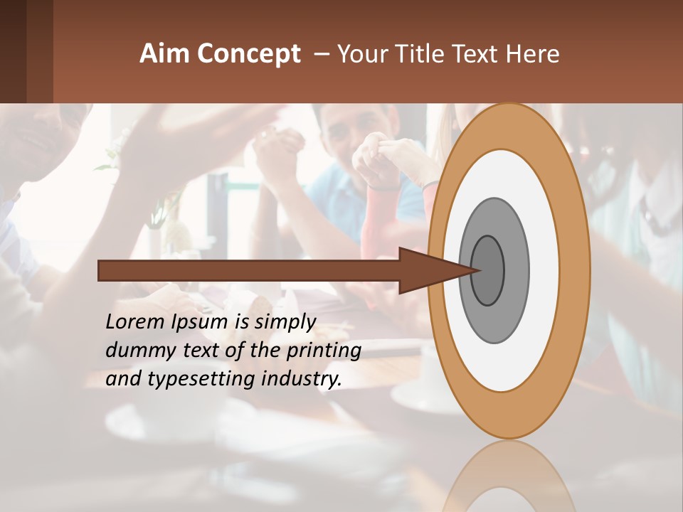 Sunset Woman White PowerPoint Template