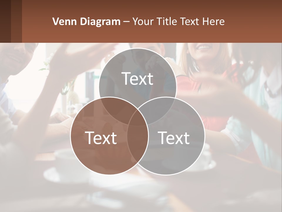 Sunset Woman White PowerPoint Template