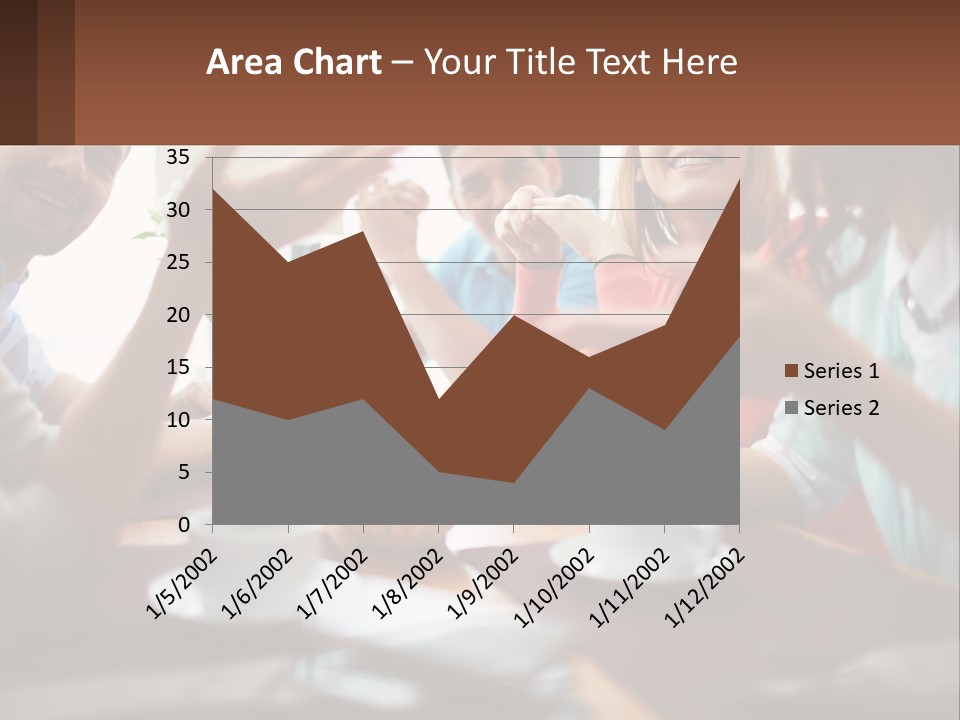 Sunset Woman White PowerPoint Template